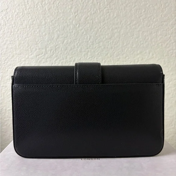 Jimmy Choo Cheri Black Crystal Buckle Crossbody Bag - Picture 3 of 7